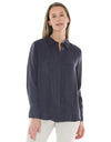 Long Sleeve Cupro Shirt Midnight