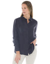 Long Sleeve Cupro Shirt Midnight
