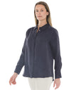 Long Sleeve Cupro Shirt Midnight