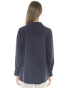 Long Sleeve Cupro Shirt Midnight