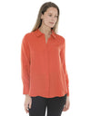 Long Sleeve Cupro Shirt Nectarine
