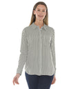 Mono Stripe Shirt Khaki/Ivory