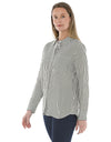 Mono Stripe Shirt Khaki/Ivory