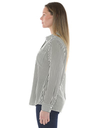 Mono Stripe Shirt Khaki/Ivory