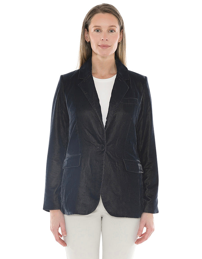 Velvet Blazer Midnight