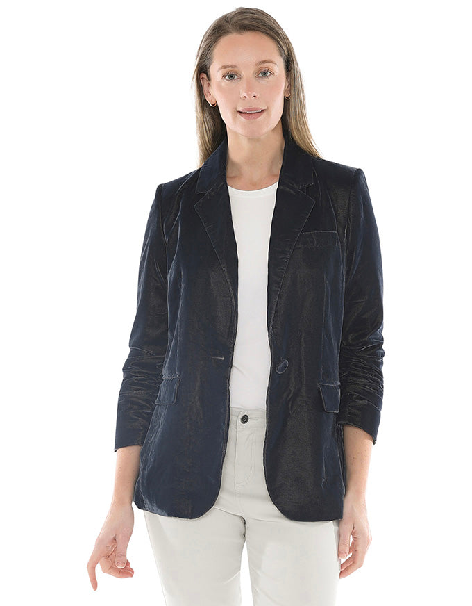 Velvet Blazer Midnight