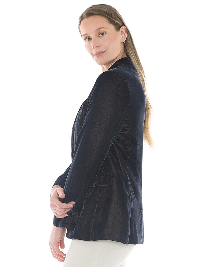 Velvet Blazer Midnight