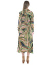 Leaves Tie Waisted Dress