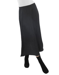 Pleated Pull On Skirt Black