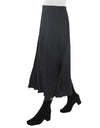 Pleated Pull On Skirt Black