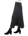 Pleated Pull On Skirt Black