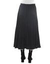 Pleated Pull On Skirt Black
