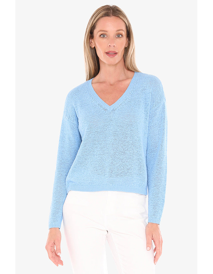 Neck Tape Pullover - Ocean