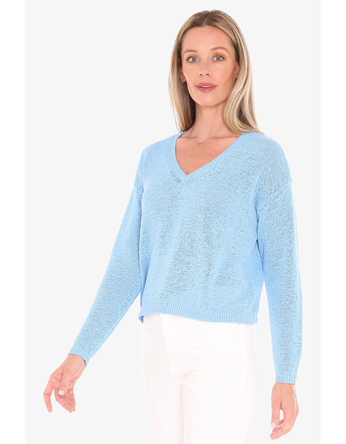 Neck Tape Pullover - Ocean