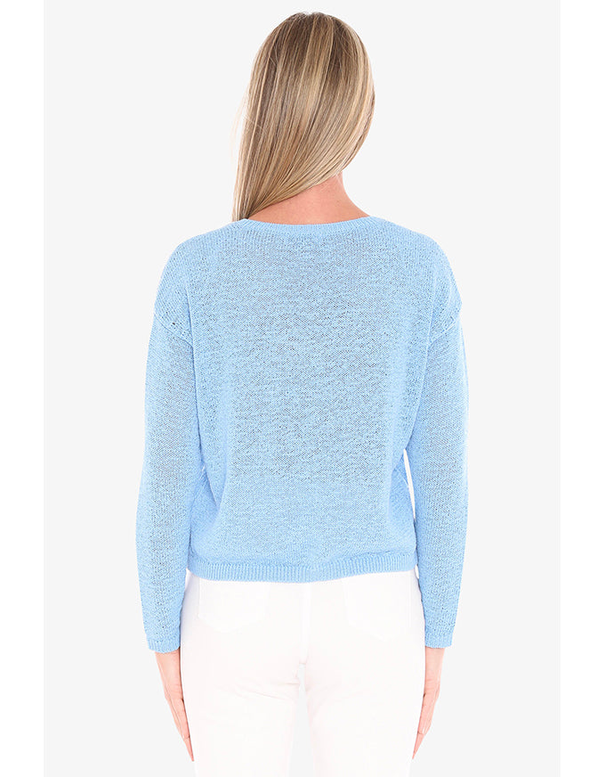 Neck Tape Pullover - Ocean