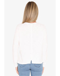 Textured Pullover - White
