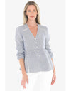 Mini Check Top - Night/White