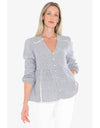 Mini Check Top - Night/White