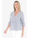 Mini Check Top - Night/White