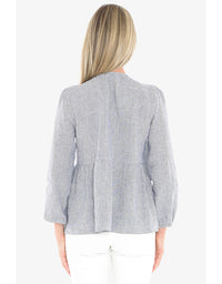 Mini Check Top - Night/White