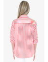 Holiday Stripe Shirt - Tomato/White