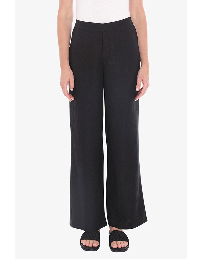 Fly Front Pant - Black