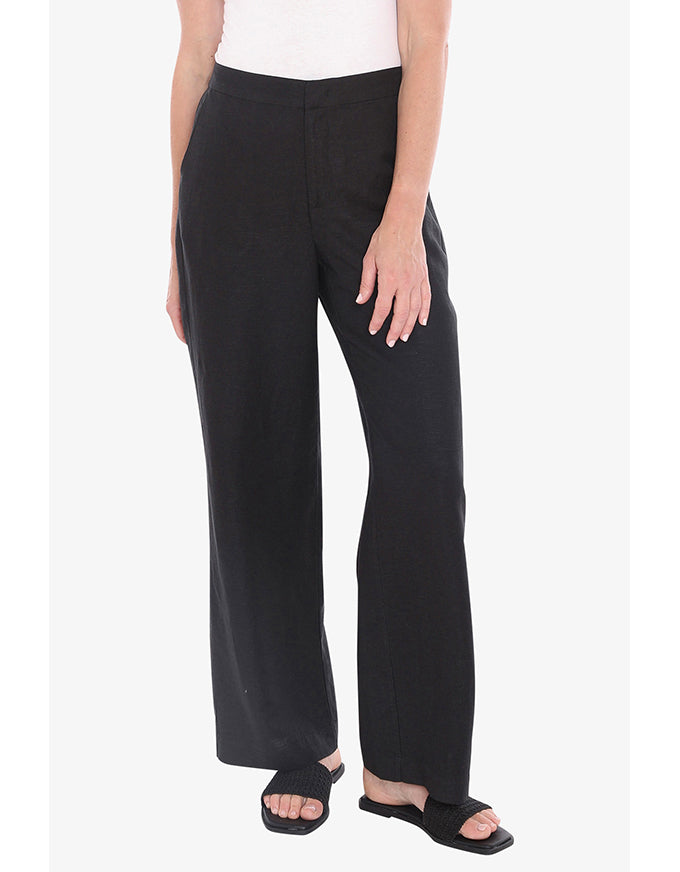 Fly Front Pant - Black
