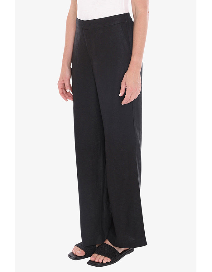 Fly Front Pant - Black