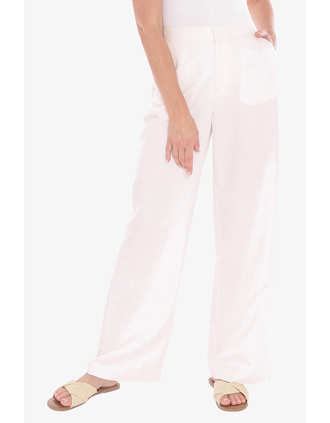 Fly Front Pant - Ivory