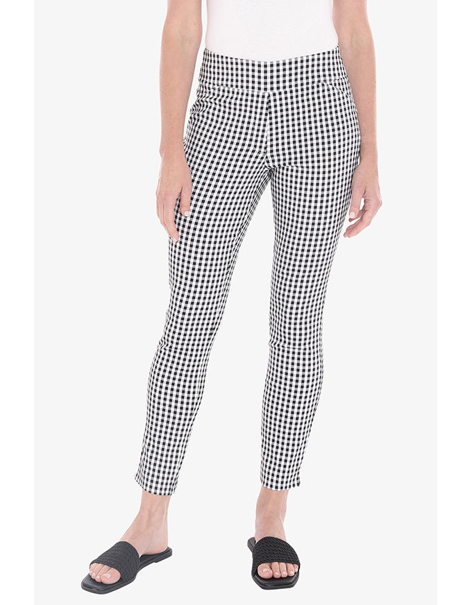 Gingham Pant - Black/White