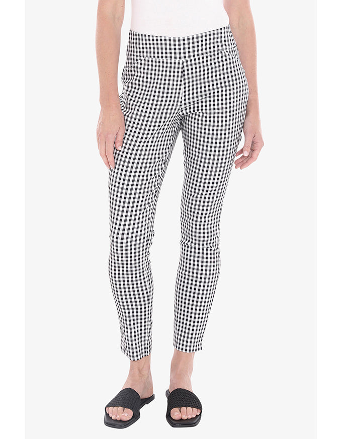 Gingham Pant - Black/White