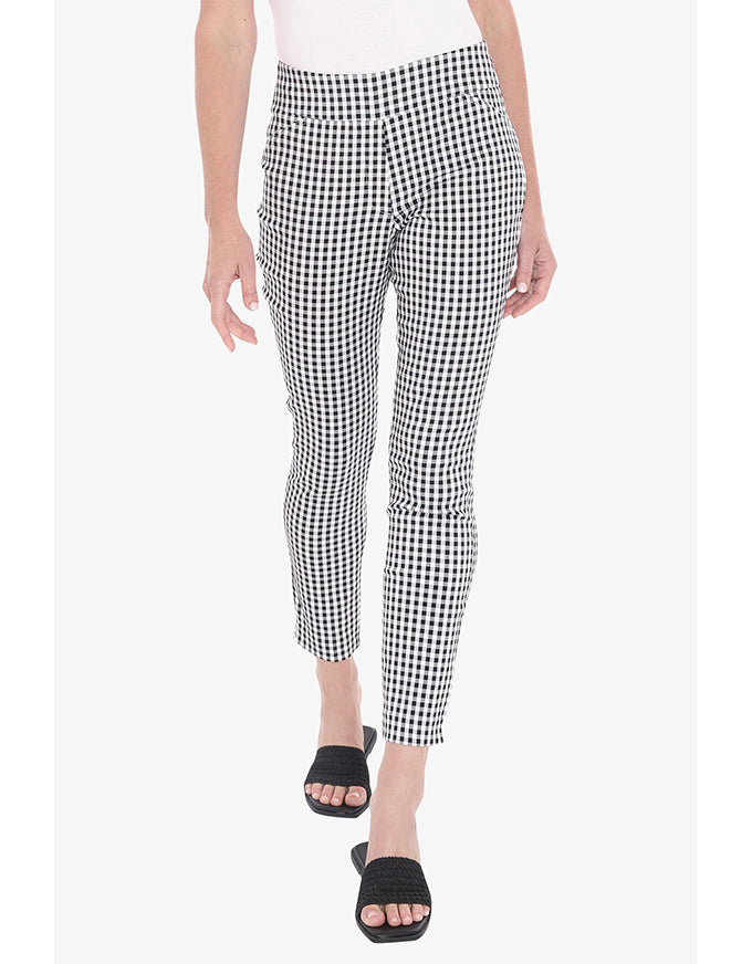 Gingham Pant - Black/White