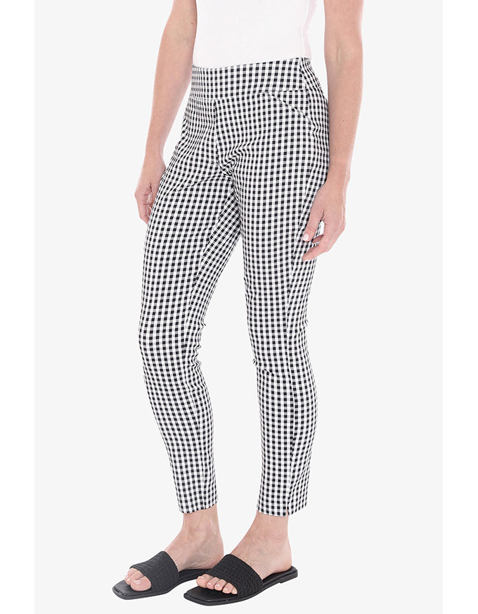 Gingham Pant - Black/White