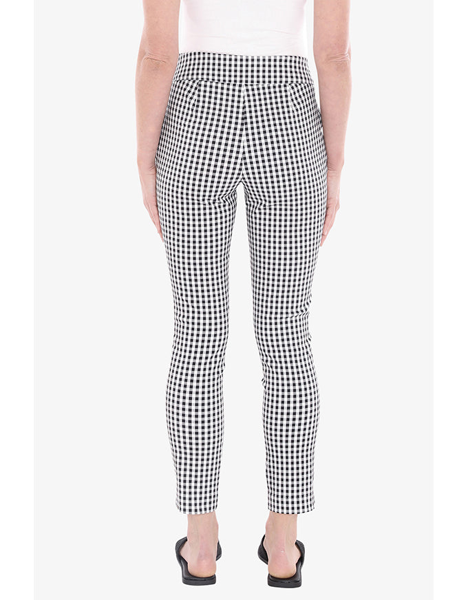 Gingham Pant - Black/White
