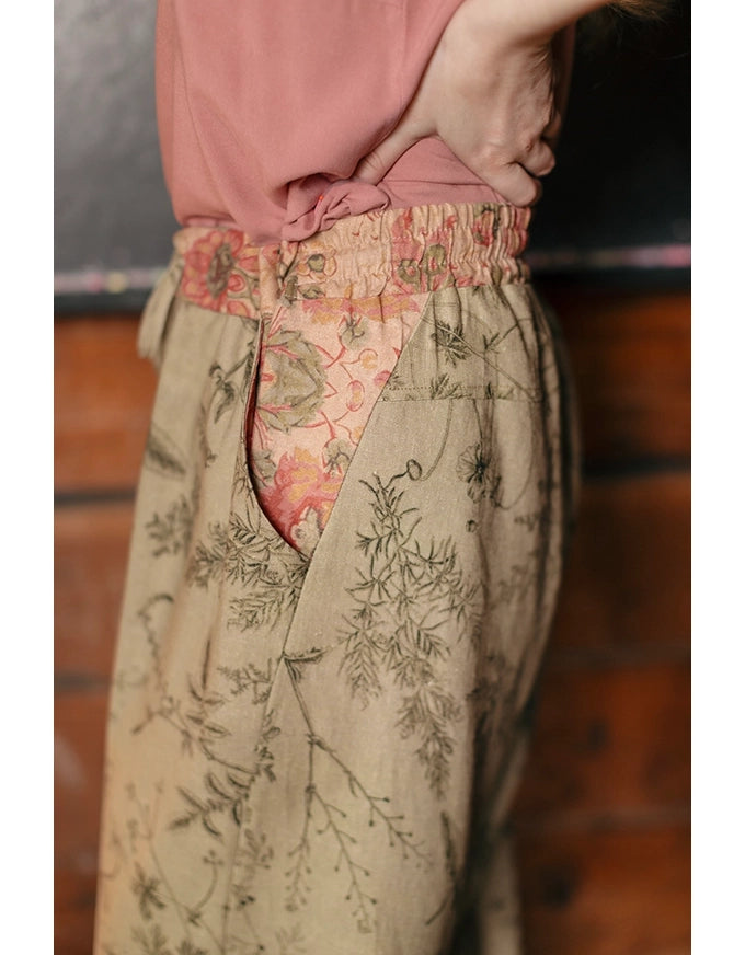 Map of my Heart Artist Boho Linen Pants