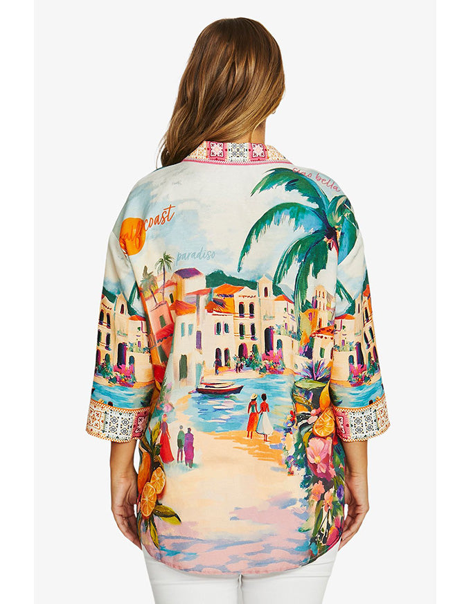 Amalfi Coast Tunic Shirt Multi
