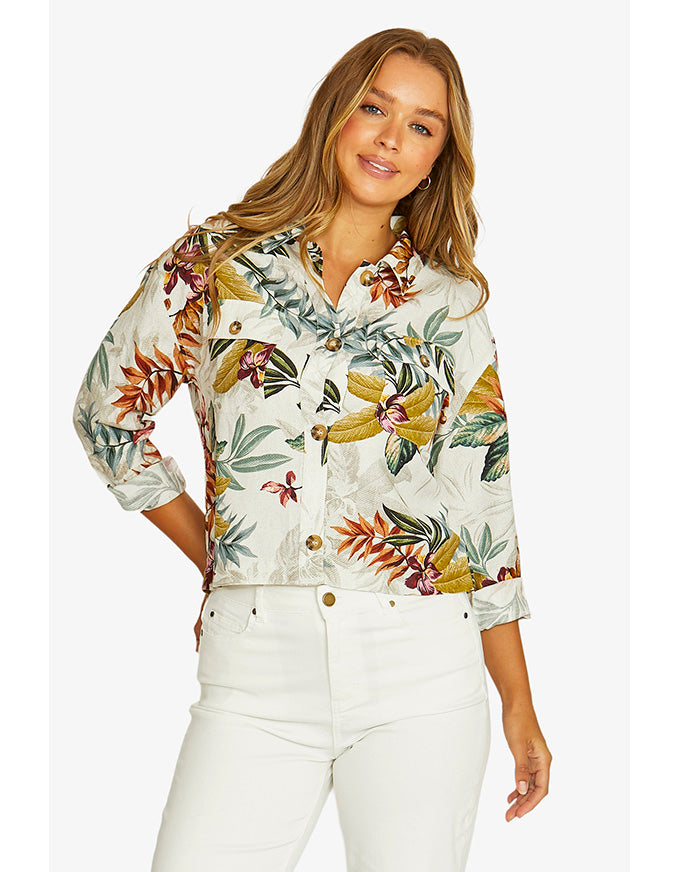 Tahiti Linen Jacket Multi