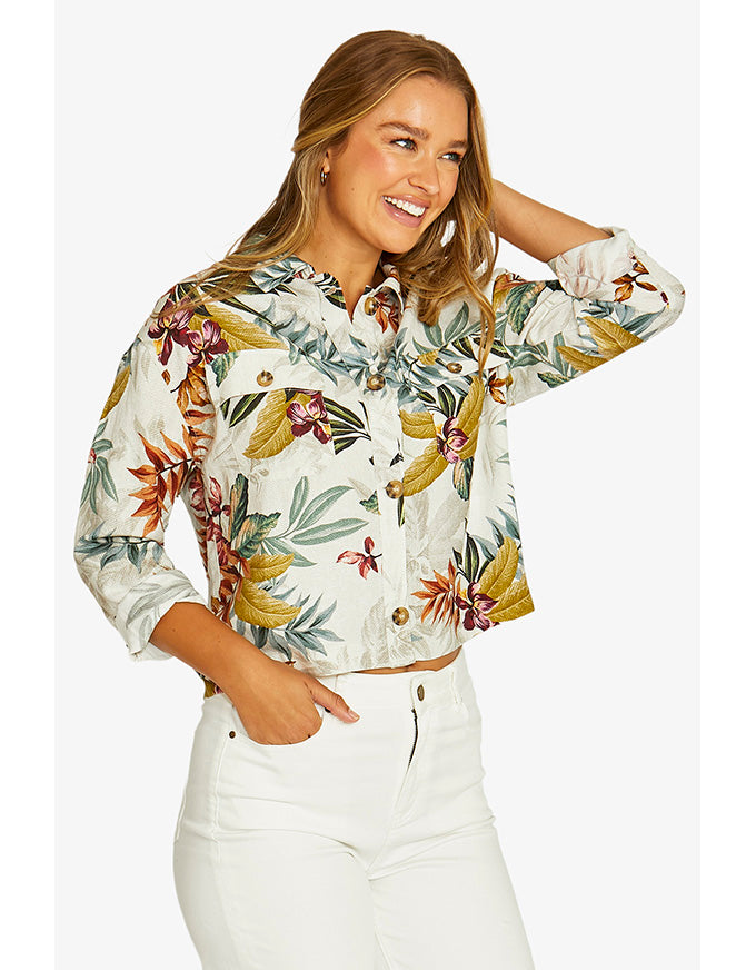 Tahiti Linen Jacket Multi