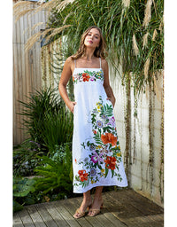 Tigerlily Linen Maxi Dress Multi