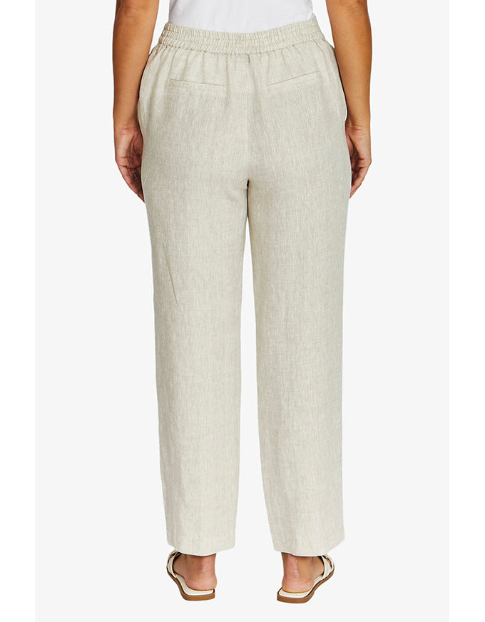 7/8 Core Linen Pant Natural Flax