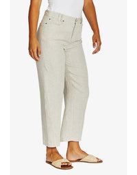 Barrel Leg Linen Jean Natural Flax