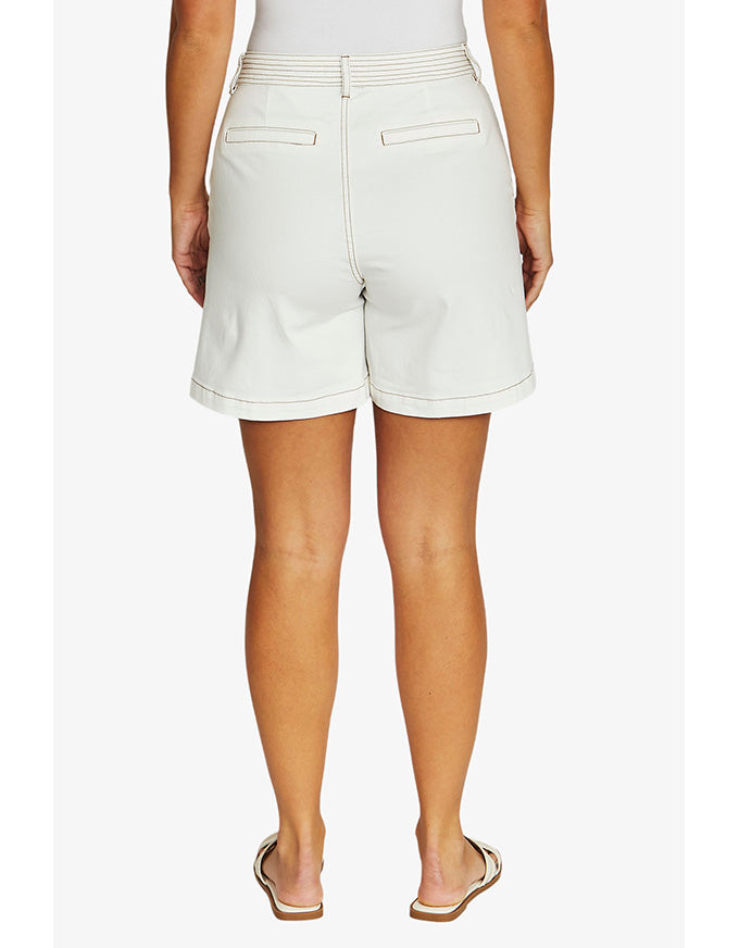 Ivory Denim Short