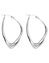 Isola Hoop Earrings Silver