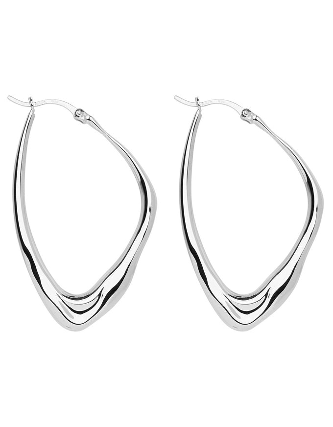 Isola Hoop Earrings Silver