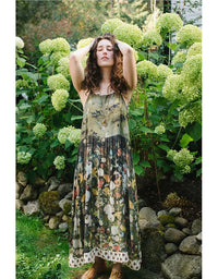 I Dream in Flowers Long Bamboo Dress