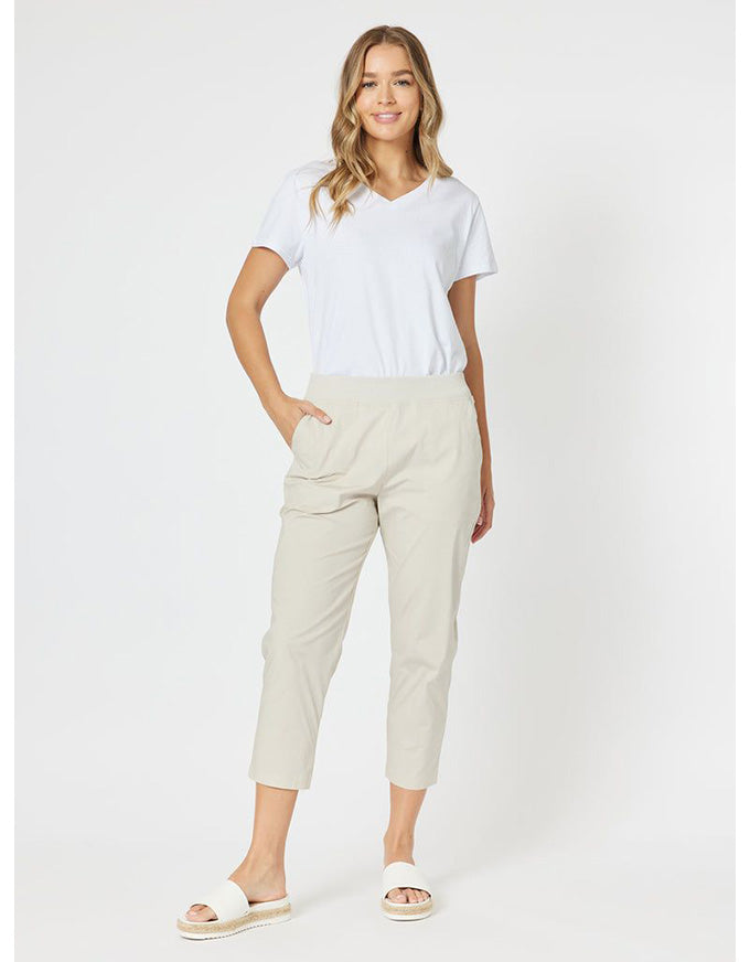 Santorini Cotton Pant Stone