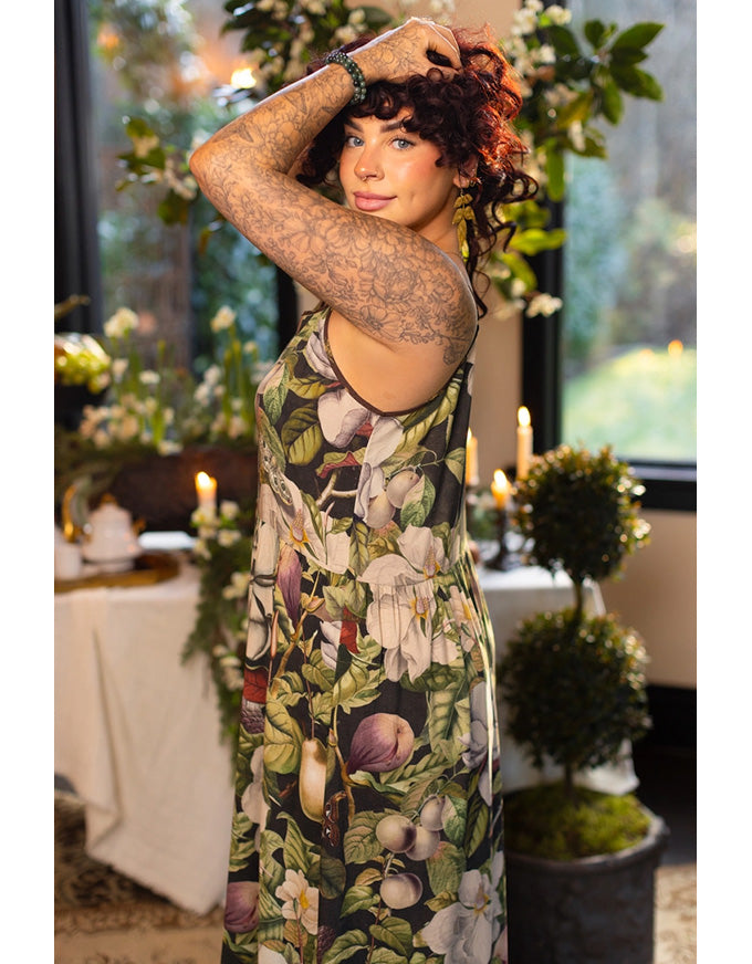 Fleur De Lune Maxi Slip Dress Magnolia