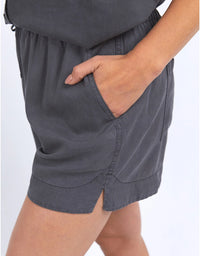 Bliss Washed Black Shorts