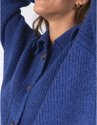 Indy Button Down Cardi French Blue