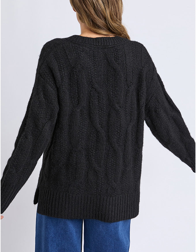 Tallulah Cable Knit Black